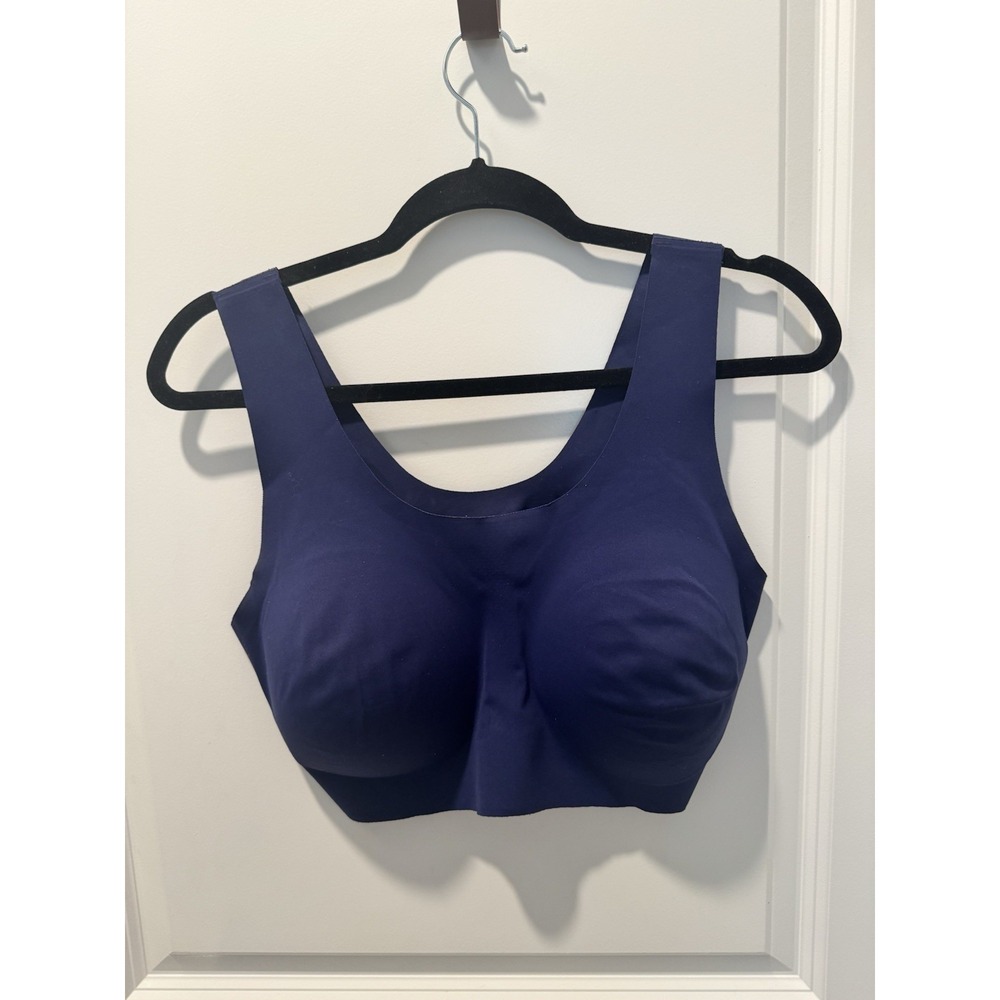 Breezies Women's Wire Free Contour Navy Bra Size XL NWOT